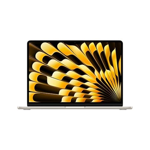 Apple 2024 MacBook Air 13-inch Laptop with M3 chip: Built for Apple Intelligence, 13.6-inch Liquid Retina Display, 16GB Unified Memory, 256GB SSD Storage; Starlight, English