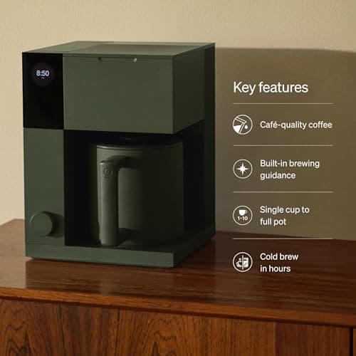 Fellow Aiden Precision Coffee Maker – Automatic Drip Coffee Maker, Single Serve to 10-Cup Capacity, Precise Temperature Control, Thermal Carafe, Cold Brew Preset, Scheduling, Companion App — view 3