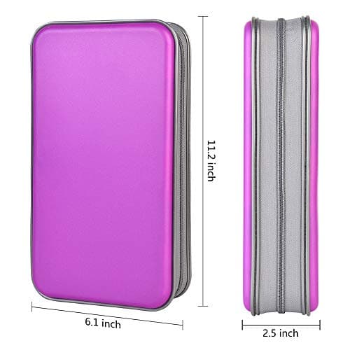 alavisxf xx CD Case, 96 Capacity Hard Plastic Disc Holder for Car Home — view 2