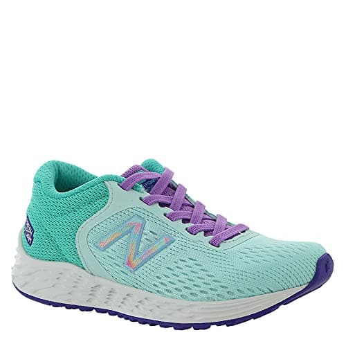 New Balance Kid's Fresh Foam Arishi V2 Bungee Running Shoe, Pale Blue Chill/Summer Jade/Heliotrope, 11 Wide Little Kid