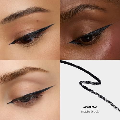 URBAN DECAY 24/7 Glide-On Waterproof Eyeliner Pencil - Smudge-Proof, Long-Lasting, Transfer-Proof, Up to 16HR Wear, Smooth No-Tug Formula, Zero (Matte Black) - 0.04 oz