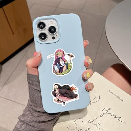 55pcs Demon Anime Slayer‌ Stickers for Teens, Teen-Age Hot Cartoon Sticker for Water Bottle,Laptop,Waterproof Vinyl Decals for Teen Adult Party Supply Favor Decor(Colourful-A) — view 2
