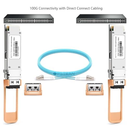 OPSTRAN 100GBASE-SR BiDi QSFP28 SWDM4 Optical Transceiver Module Compatible with H3C QSFP-100G-BIDI-MM850 850nm 100m DOM Duplex LC MMF — view 2