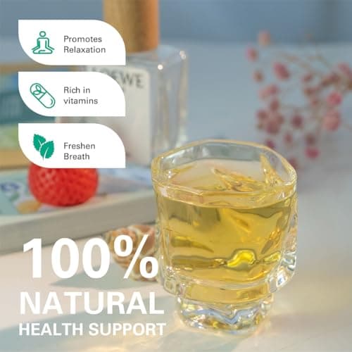 WT WEETEE Spearmint Tea Bags, Made with 100% Pure Spearmint Leaf, Natural Caffeine-free Herbal Tea, Refreshing & Smooth Mint Tea — view 3