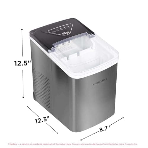 Frigidaire EFIC123-SS Counter Top Maker, Produces 26 pounds Ice per Day, Stainless Steel — view 4