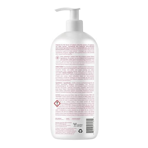 ATTITUDE Baby Bottle & Dish Soap, EWG Verified Bottle Cleaner, Fragrance Free & Dye Free, Removes Milk Residue & Grease, Vegan, Unscented, 1 Liter — view 8