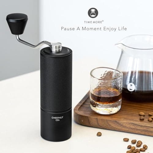 TIMEMORE Chestnut C2S Manual Coffee Grinder Capacity 25g with CNC Stainless Steel Conical Burr, Internal Adjustable Setting, Double Bearing Positioning, French Press Coffee for Hand Grinder — view 5