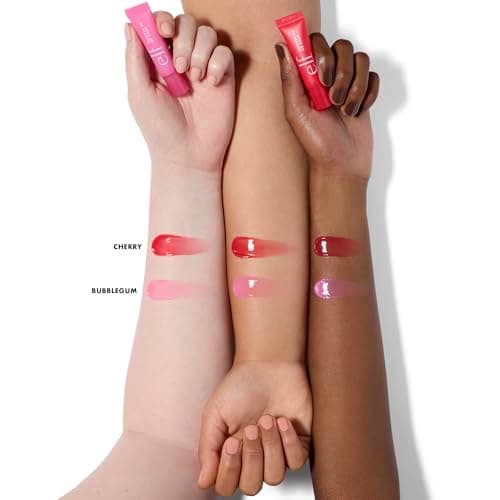 e.l.f. Squeeze Me More Lip Balm Duo, Moisturizing Balm For A Sheer Tint Of Color, Made With Hyaluronic Acid, Vegan & Cruelty-Free, Cherry & Bubblegum — view 2