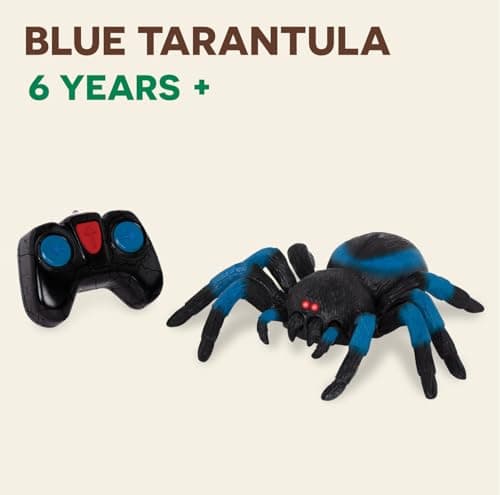 Terra by Battat Remote Control Spider, LED Eyes, 360 Spin, Blue, Animals — view 2