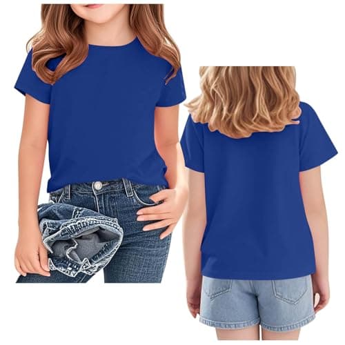Custom T Shirts for Kids Boys Girls Personalized Youth T-Shirt Custom Image/Text Customized Front/Back Print Blue