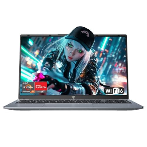 MALLRACE 2026 Laptop with AMD Ryzen 7430U Processor(Up to 4.3GHZ),ΑMD Radeon Graphics,16GB DDR4 RAM 512GB SSD,WiFi 6,15.6 inch IPS Display,Type-C,Micro SD,Webcam,Windows 11 Slim Laptop Computers