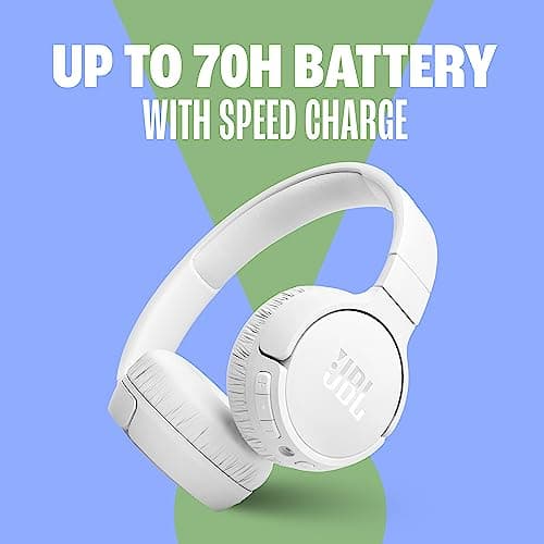 JBL Tune 670NC - Adaptive Noise Cancelling with Smart Ambient Wireless On-Ear Headphones, Up to 70H Battery Life with Speed Charge, Lightweight, Comfortable and Foldable Design (Black) — view 3