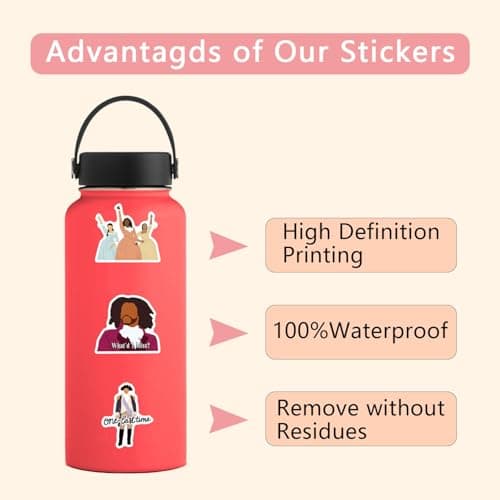 55PCS Hamilton Merch Stickers Pack Cute Musical Sticker for Water Bottle Laptop Skateboard Journal, Waterproof Vinyl Cool Decals for Teens Adults Party Supplies — view 4