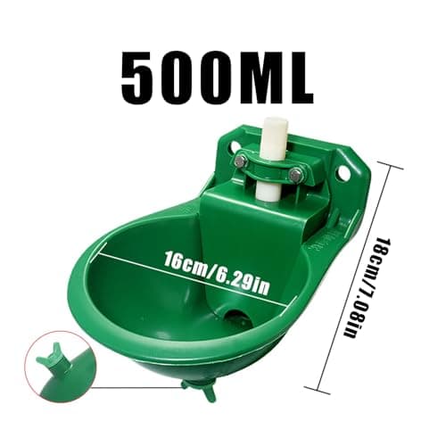 Automatic Waterer - 500ml Sheep Water Trough Feeder, Livestock Drinking Dispenser, for Sheep Goats Horses Dogs Cattle, Poultry Feeding Equipment Farm Use — view 5