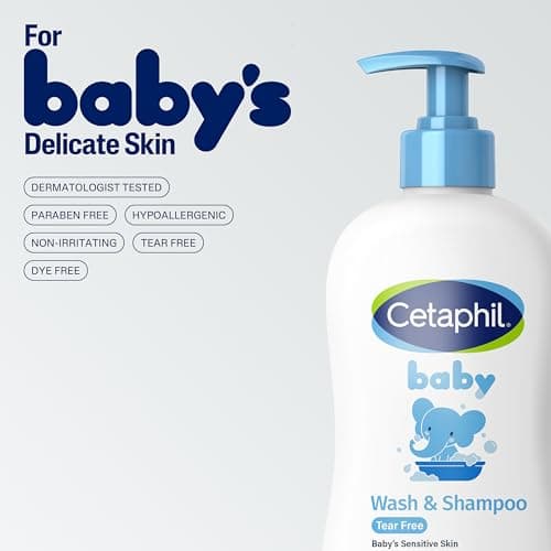 Cetaphil Baby Wash & Shampoo, 13.5oz Pack of 2, Hypoallergenic, Gentle Enough for Everyday Use, Soap Free — view 5