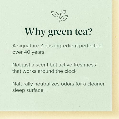 Zinus Green Tea Memory Foam Mattress 10 Inch, Pressure Relieving, Body Support, Naturally Fresh, Medium Firm, CertiPUR-US, Oeko-TEX Certified, Full — view 3