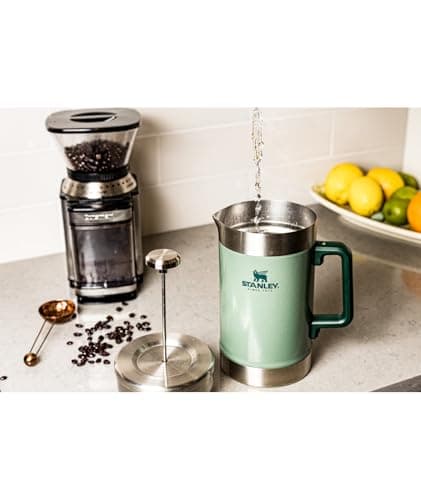STANLEY Classic Stay-Hot French Press Coffee Maker 48 oz | 5 Minute Brew, 4 Hours Hot | Mesh Filter for Coffee Grounds | Insulated Stainless Steel French Press | BPA-Free | Black 2.0 — view 5