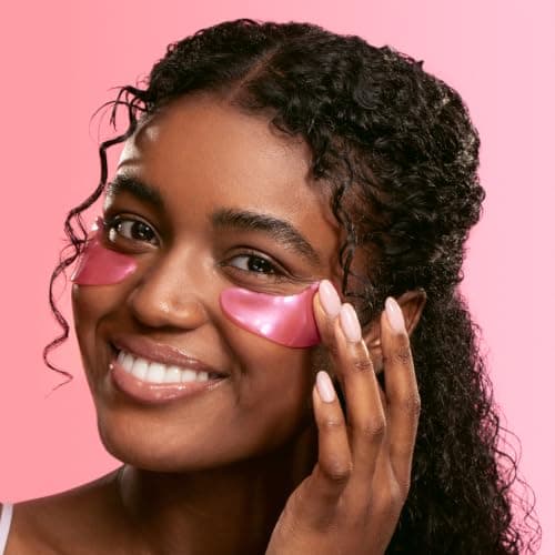 grace & stella Award Winning Under Eye Mask - Reduce Dark Circles, Puffy Eyes, Undereye Bags, Wrinkles - Gel Under Eye Patches - Small Birthday Gifts - Vegan Cruelty-Free (Pink, 6 Pairs) — view 4