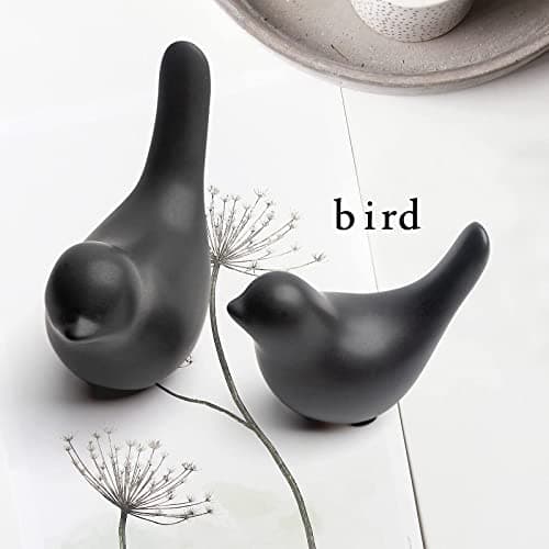 Notakia Small Birds Statues Black Home Decor Modern Style Decorative Ornaments for Living Room, Bedroom, Office Desktop, Cabinets — view 6
