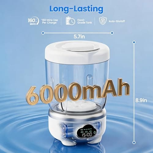 Underwear Washing Machine, Portable Washing Machine, 1.6L Foldable Mini Washer with 3 Modes, Rechargeable Laundry Machine for Socks, Baby Clothes, Travel, RV, Apartment — view 2