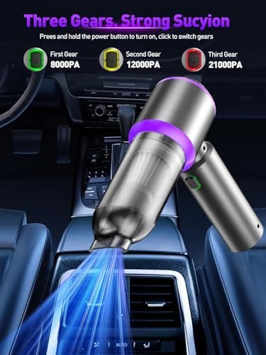 IYOFINE V8 Plus Cordless Car Vacuum Cleaner, Handheld Mini High Power — view 2