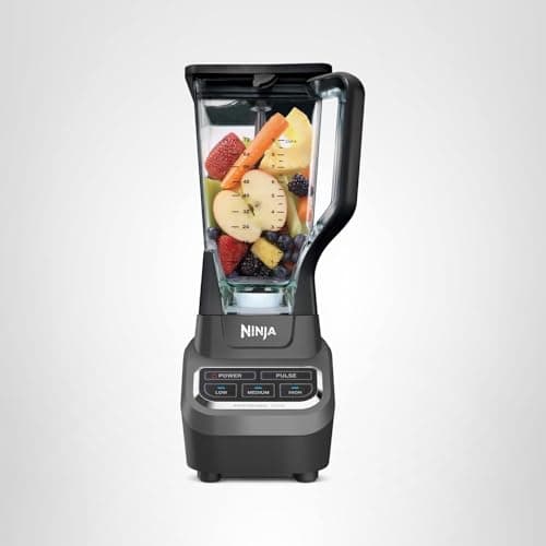 Ninja Professional Blender | Smoothie Blending, Drink Mixer, Grinder, Ice Crusher, Frozen Fruit Blending | 1000W Power, Total Crushing Technology, XL 72-oz. Pitcher | Black & Grey | BL610 — view 8