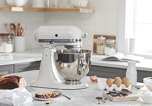 KitchenAid Artisan Series 5 Quart Tilt Head Stand Mixer with Pouring Shield KSM150PS, Milkshake — view 3