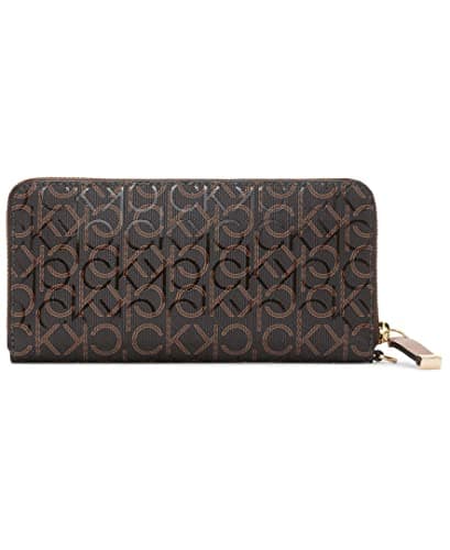 Calvin Klein Key Item Saffiano Continental Zip Around Wallet with Wristlet Strap — view 3