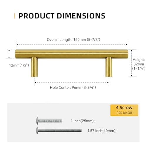 goldenwarm 30 Pack Gold Cabinet Pulls 96mm 3-3/4in Hole Cente Drawer Handles Brushed Gold Drawer Pulls Kitchen Cupboard Handles Cabinet Door Handles Kitchen Cabinet Hardware