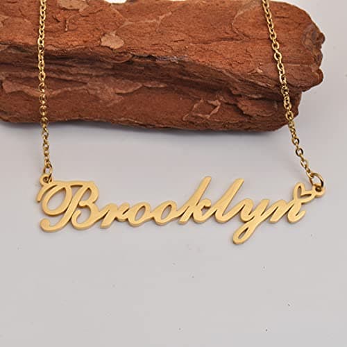 RONKAH Mckenna Custom Personalized Name Necklace Pendant Necklace with Heart Customized Necklace Best Gift for Women Christmas Valentine's Day Mother's Day Birthday AU — view 3
