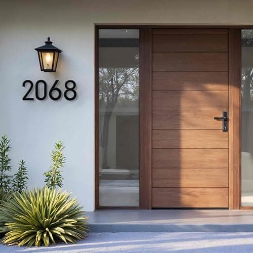 6" Floating House Number for Outside, Metal Modern House Numbers, 3D Modern Mailbox Number, House Address Signs with Nail Kit, Waterproof and Rustproof (6) — view 2