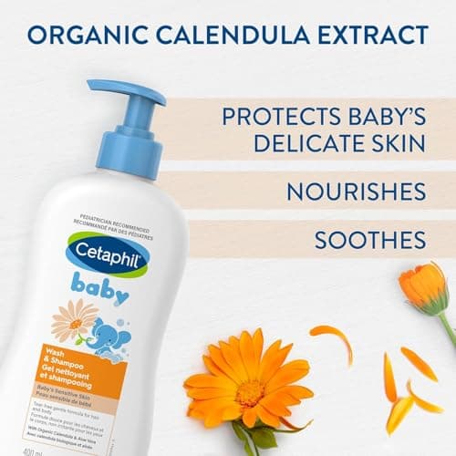 Cetaphil Baby Gift Pack, Newborn Skincare Essentials Set, Baby Lotion, Wash & Shampoo, Moisturizing Oil, Dermatologist Recommended, Paraben Free, 3 Count — view 5