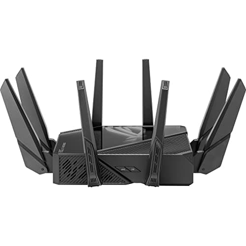 ASUS ROG Rapture WiFi 6E Gaming Router (GT-AXE16000) - Quad-Band, 6 GHz Ready, Dual 10G Ports, 2.5G WAN Port, AiMesh Support, Triple-Level Game Acceleration, Lifetime Internet Security, Instant Guard — view 3