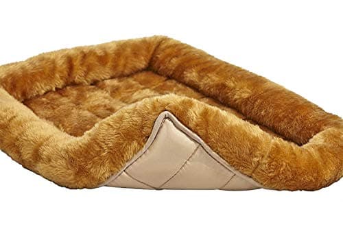 MidWest Homes for Pets Bolster Dog Bed 54cm x 33cm x 6cm Dog Bed or Cat Bed with Comfortable Bolster, Ideal for Small Dog Breeds, Cinnamon, Model 40222-CN — view 4