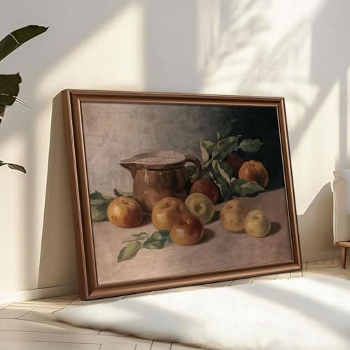 16 PCS Framed Vintage Canvas Wall Art Decor, Fruits Farmhouse Wall Prints for Kitchen Bedroom Bathroom Office, Rustic Posters for Living Room Aesthetic, Painting Artwork — view 2