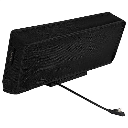 PlayVital Soft Neat Lining Dust Cover for Steam Deck LCD, Anti Scratch Dust Proof Cover Sleeve Protector Dust Guard for Steam Deck OLED - Black — view 5