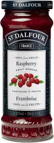VALUBNDL: St. Dalfour Red Raspberry Fruit Spread (3-Pack) – 675ml Total (Three 284g / 10oz Jars) – 100% From Fruit All Natural – No Sugar Added – VALUBNDL Signature Bundle — view 3