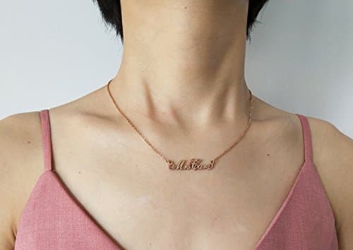 Customized Name Necklace Personalized Custom Made Serenity Necklace Initial Arrow Gift for Womens Girls — view 4