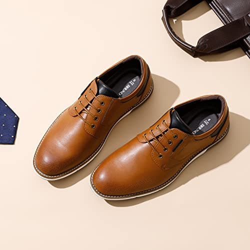 Bruno Marc Men's Casual Dress Shoes,Size 12,Brown,SBOX2336M — view 2
