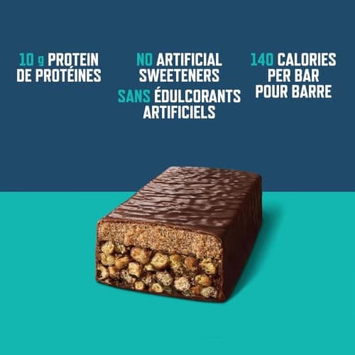 CLIF BUILDERS Mini Protein Bars, Chocolate Mint Flavour, 10g of Protein, Prepared in Canada, Gluten Free, No Artificial Sweeteners, 34 g (Pack of 10), Prepared in Canada — view 5