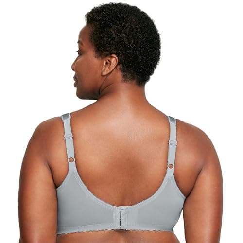 Glamorise Women's Plus Size Magic Lift Full-Figure Support Bra #1000, Soft Grey, 40DD — view 7
