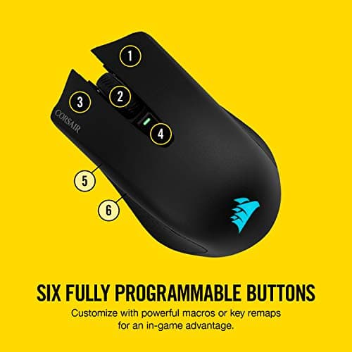 Corsair Harpoon Wireless RGB Lightweight FPS/MOBA Gaming Mouse – 10,000 DPI – 6 Programmable Buttons – Low-Latency Bluetooth – iCUE Compatible – PC, Mac, PS5, PS4, Xbox – Black — view 5