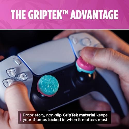 KontrolFreek Performance Thumbsticks - Heist Edition - for PlayStation 5 (PS5) and PlayStation 4 (PS4) Controller - Blue/Pink — view 5