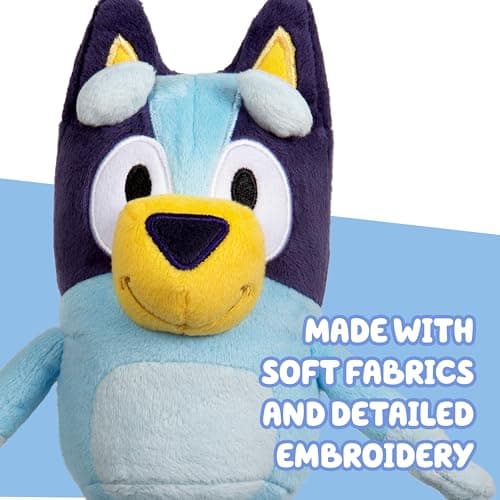 Bingo & Bluey Plush Toys 2-Pack, Soft Deluxe Fabric, Embroidered — view 3