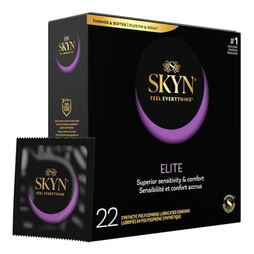 SKYN Elite Condoms - 22 Count - Ultra-Thin, Lubricated Latex-Free Condoms
