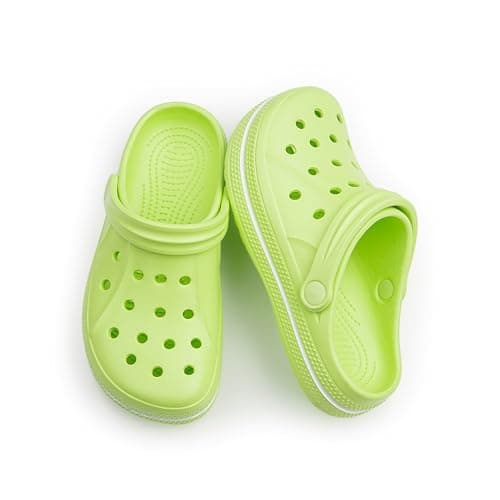 DDFOX Kid's Garden Clogs Cute Slides Sandals Beach Slipper Indoor Outdoor-Friendly Comfy Lightweight