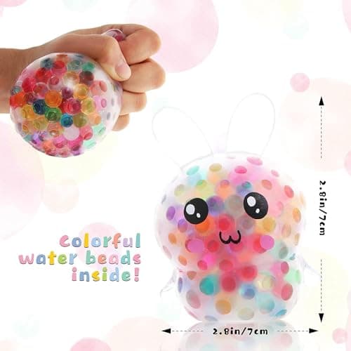 Easter Basket Stuffers, 4 Pack Squishy Easter Bunny Stress Balls for Adults, Easter Basket Stuffers, Easter Toys Stress Relief Fidget Balls ,Easter Basket Ideas Gifts — view 2