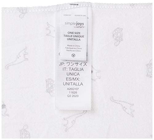 Simple Joys by Carter's Baby Unisex 7-Pack Flannel Receiving Blankets, Gray/White/Black, One Size — view 3