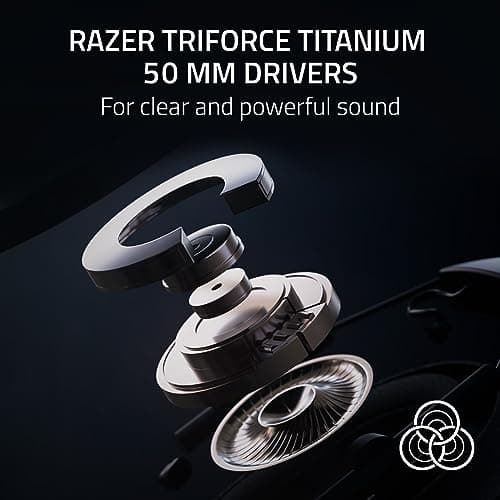 Razer BlackShark V2 HyperSpeed Wireless Gaming Headset: 280g Lightweight - THX Spatial Audio - Bendable Mic - 50mm Drivers - 2.4GHz, Bluetooth or USB - 70 Hr Battery w/USB Type C Charging - Black — view 2