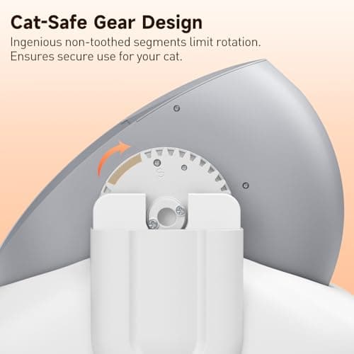 Hazrela Automatic Cat Litter Box,Self Cleaning Litter Box for Multiple Cats with Open Top Design,App Control and Safety Protection,Ultra-Quiet,Easy Setup,Light Gray — view 3